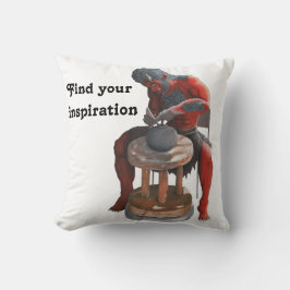 Ogro haciendo Cojín decorativo japonés de fantasía