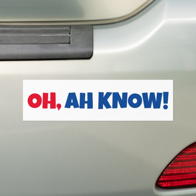 OH, ¡AH SABES! Pegatinas para coches (en coche)