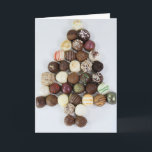Oh árbol de navidad - tarjeta de Navidad<br><div class="desc">Un árbol de navidad hecho de las trufas de chocolate.  Yum.  Letras al árbol de navidad de la canción oh también incluido.</div>