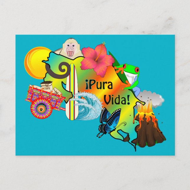 Oh Así es la postal de Costa Rica (Anverso)