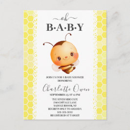 Oh Baby Bumblebee Invitación a Baby Shower