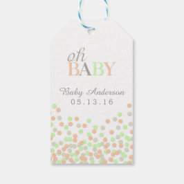 Oh Baby Confetti Baby Shower Etiqueta de regalo Mi