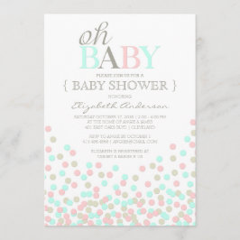 Oh Baby Confetti | Invitación moderna a Baby Showe