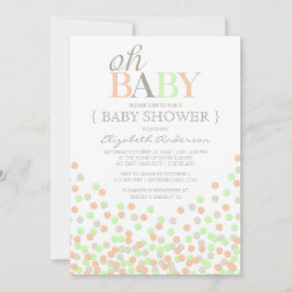 Oh Baby Confetti | Invitación moderna a Baby Showe