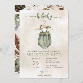 Oh Baby Gender Neutral Boho Baby Shower Invitación