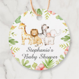 Oh Baby Jungle Baby Shower Favor Gift Etiqueta