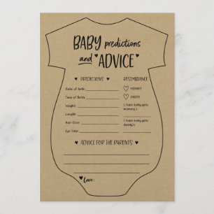Oh Baby Kraft Predicciones y Tarjeta de Consejos