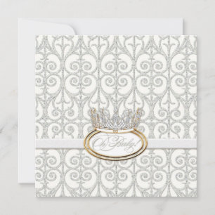 Oh Baby, la Princesa Crown Chica Invitación a la d