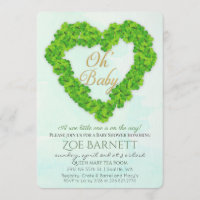 Oh Baby Lucky Clover Invitación a la Fiesta de Rev