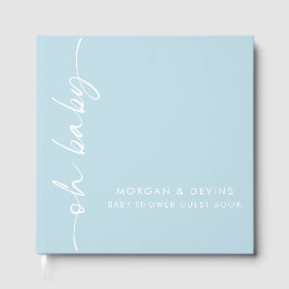 Oh Baby Niño Azul Libro de Invitados para Baby Sho