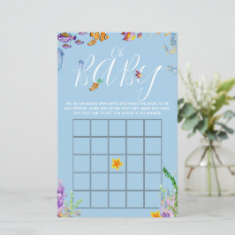 Oh Baby Under Sea Baby Shower Bingo Game Flyer