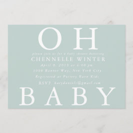 Oh bebé| Invitación de Baby Shower