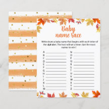 Oh Bebé Un pequeño calabaza Nombra Raza Hoja de ju