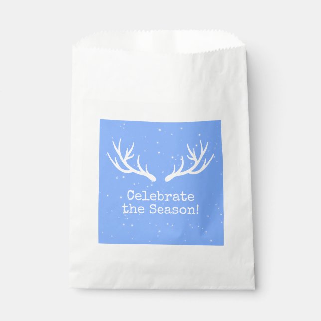 Oh Bolsas de Favor de Vacaciones para Deer (Anverso)