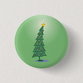 oh botón verde del árbol de navidad