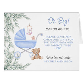 Oh Boy Baby Stroller Y Rótulo De Tarjetas Móviles