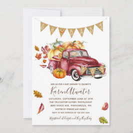 Oh Boy Little Pumpkin Fall Invitación de Baby Show