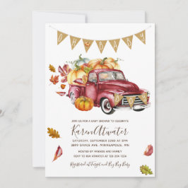 Oh Boy Little Pumpkin Fall Invitación de Baby Show
