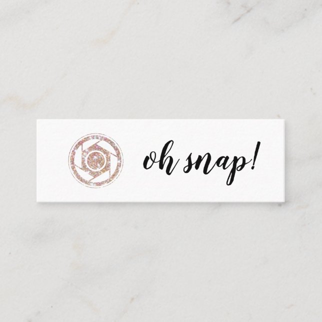 ¡Oh broche! Tarjeta de visita del fotógrafo del (Anverso)