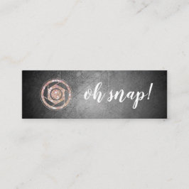 ¡Oh broche! Tarjeta de visita del fotógrafo del