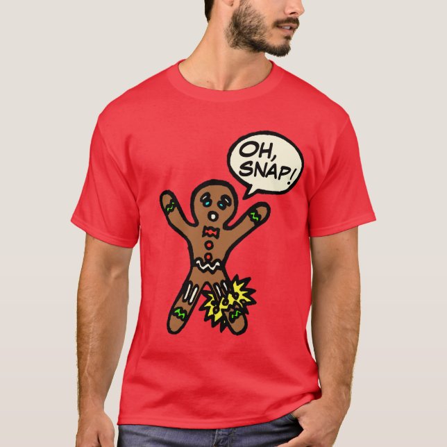 Oh camisa rápida del navidad de la galleta del (Anverso)
