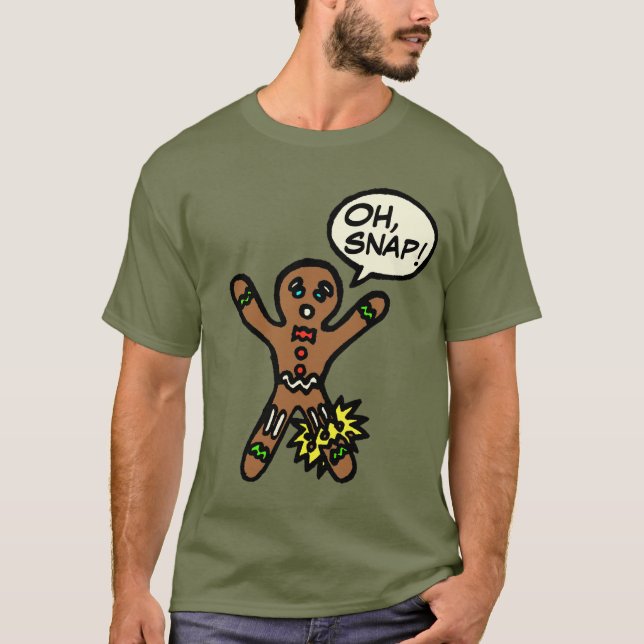Oh camisa rápida del navidad de la galleta del (Anverso)
