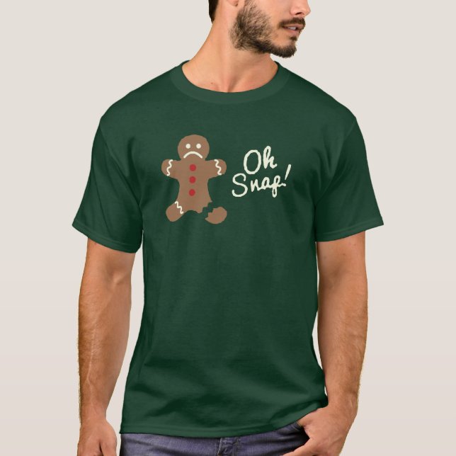 Oh camisa rápida del navidad del hombre de pan de (Anverso)