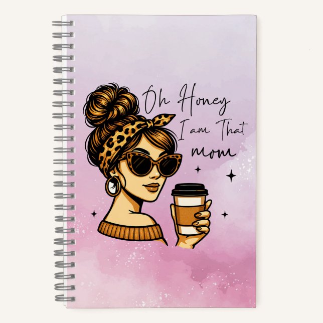 Oh Cariño, soy esa mamá de un cuaderno de espiral (Anverso)