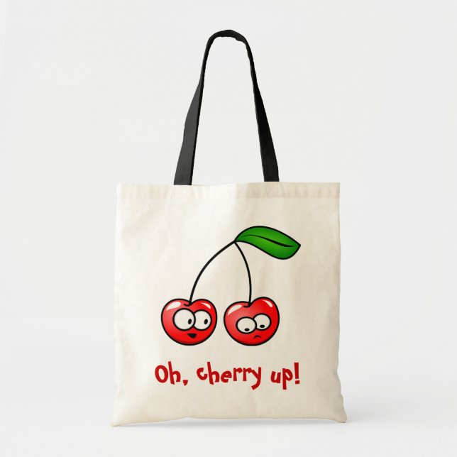 ¡Oh, cereza para arriba! La bolsa de asas de las (Frente)