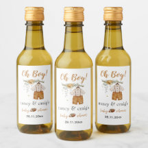 ¡Oh, chico! Boho Football Watercolor Baby Shower M