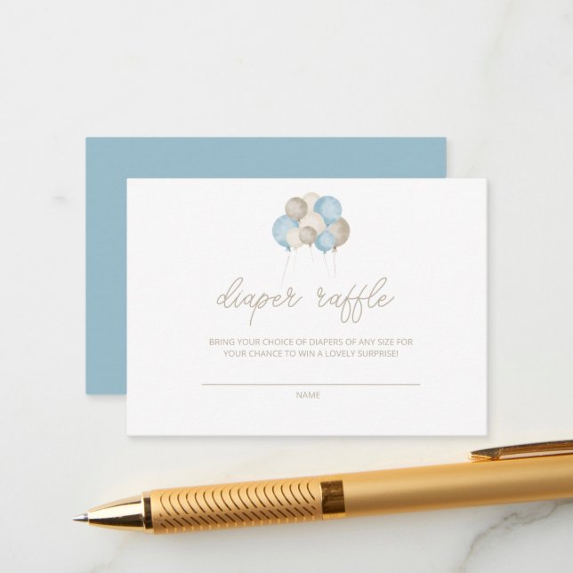 ¡Oh, chico! Tarjeta Raffle de barro de globo acuát (Anverso/Reverso In Situ)