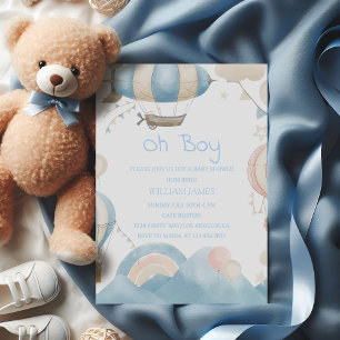 ¡Oh, chico! Una invitación para una ducha de bebé 