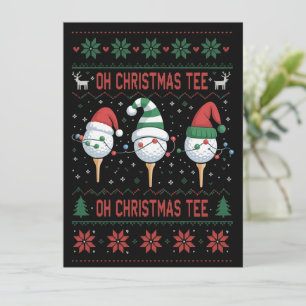 Oh Christmas Tee Fea Golf Sudadera de Navidad 