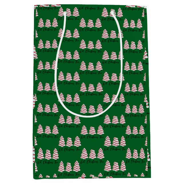 Oh Christmas Tree Bolsas De Regalo De Pasteles Lit (Anverso)
