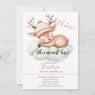 Oh ciervo, casi está aquí la invitación de Baby Sh