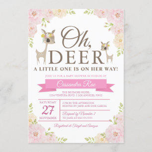 ¡Oh ciervo! Invitación de Baby Shower