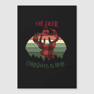Oh Ciervo La Navidad Está Aquí Alegre Estética