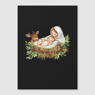 Oh Ciervo María Escena de la Natividad Navidad Jes