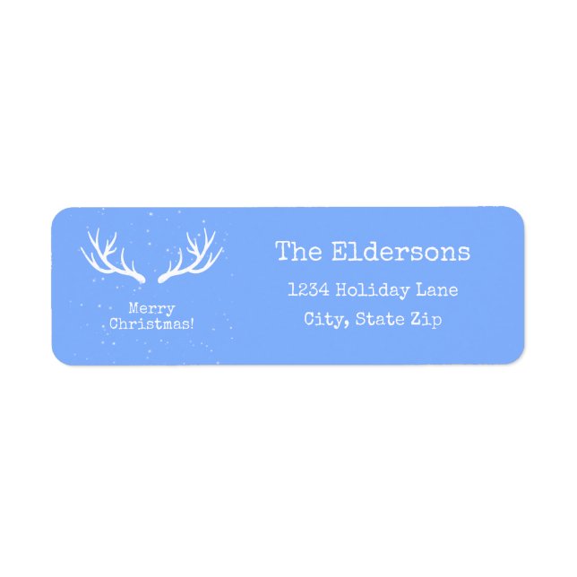 Oh ciervo, son Navidades - Etiqueta de dirección (Frente)