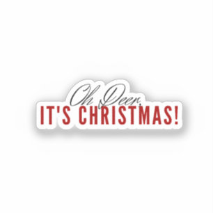 ¡Oh ciervo, son Navidades! Pegatina