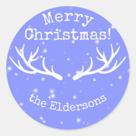 Oh ciervo, son Navidades Pegatinas de vacaciones
