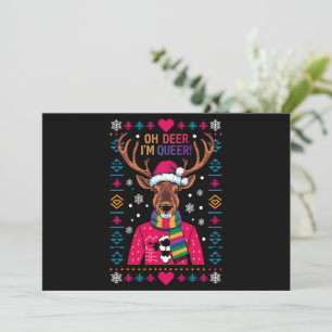 Oh Ciervo Soy LGTB LGBTQ Orgullo Gay Feo Navidad