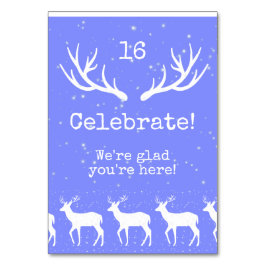 Oh ciervo - Tarjeta de mesa de vacaciones