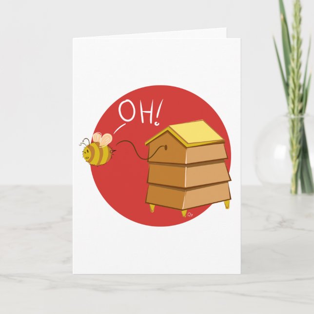 ¡Oh! Colmena - tarjeta de felicitación (Anverso)