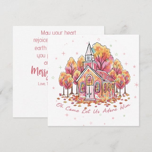 “Oh Come Let Us Adore Him”  (Anverso / Reverso)