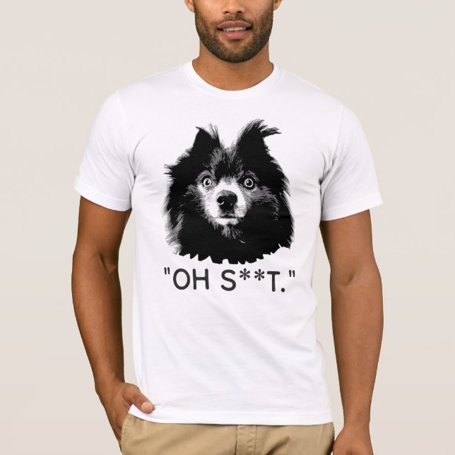 "OH D^OS" Camiseta Divertida Cara de Pom (Anverso)