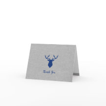 Oh Deer Buck baby ducha nota de agradecimiento