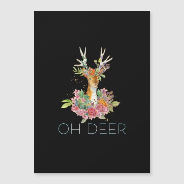 Oh Deer Cute Colorful Deer Minimal Design  (Anverso)