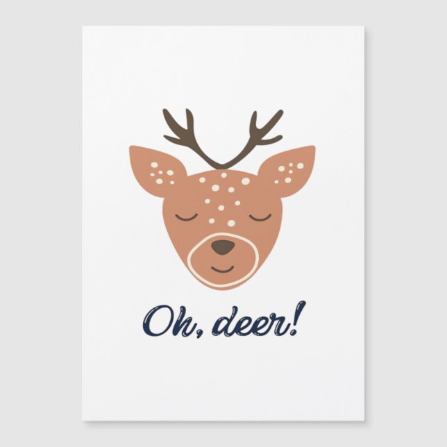 Oh Deer Deer Love Save The Deer Creative Design  (Anverso)