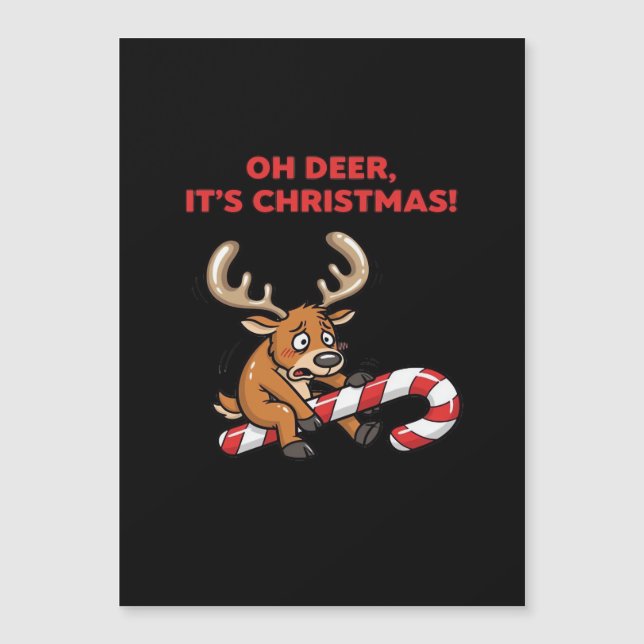 Oh Deer Its Christmas Stressed Reindeer With Sweet (Anverso)